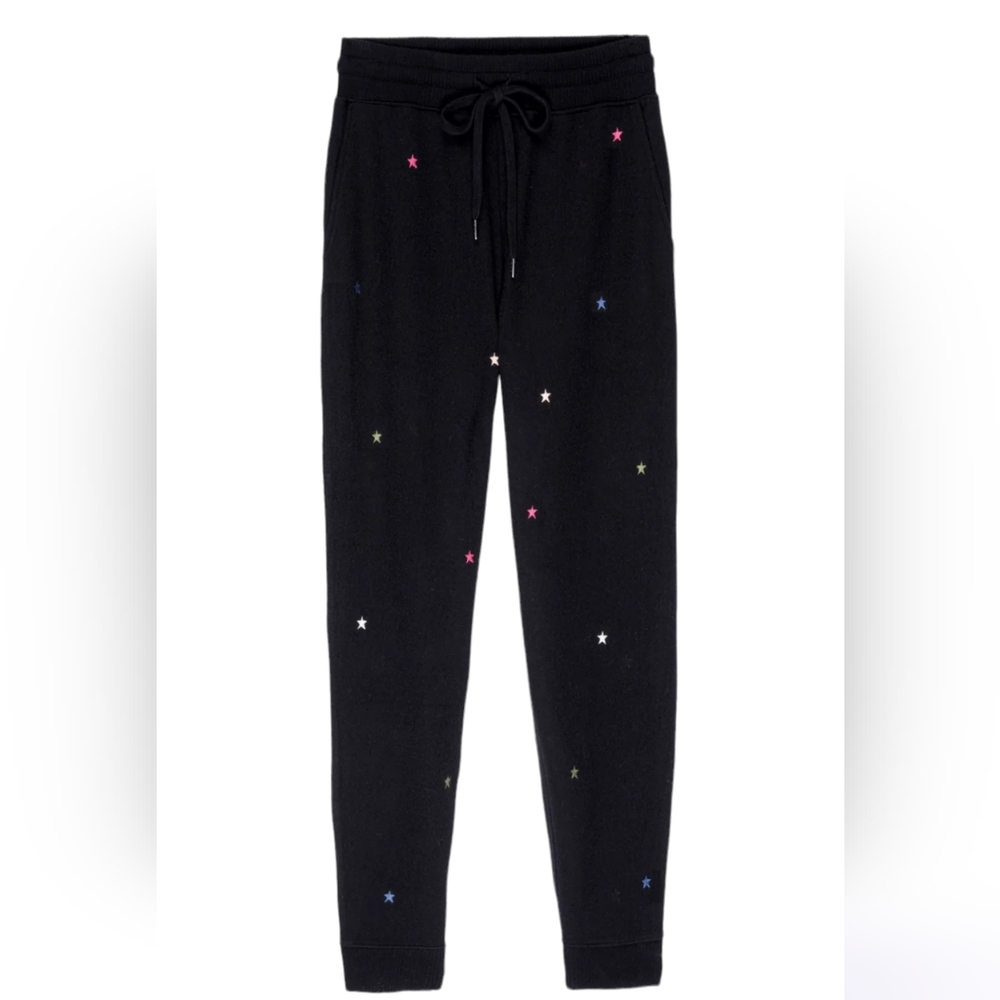 Rails Oakland Sweatpants Jet Black Star Embroidery Women's M